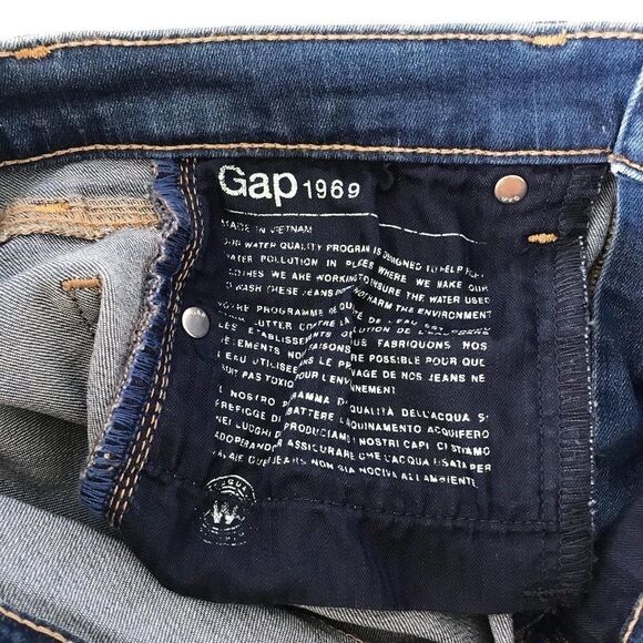 Gap 1969 mid rise indigo true skinny jeans 27P - Picture 8 of 8